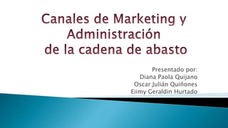 Presentado por:
Diana Paola Quijano
Oscar Julián Quiñones
Eiimy Geraldin Hurtado
 