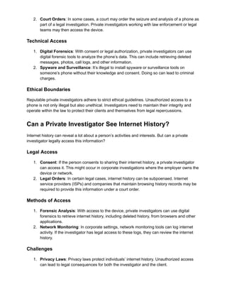 Can a Private Detective Get Text Messages | PDF