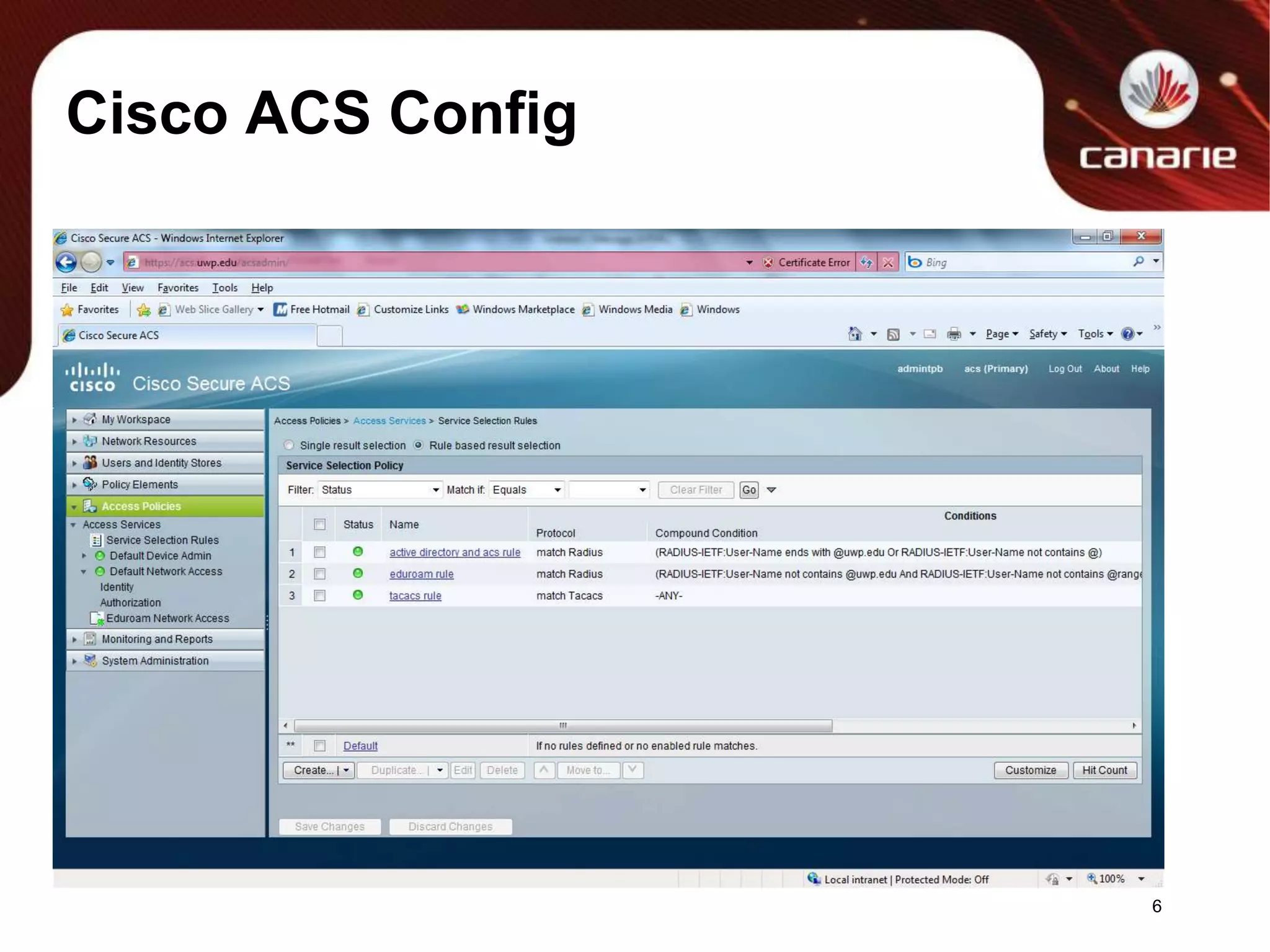 Cisco ACS Config6