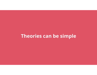 29
Theories can be simple
 