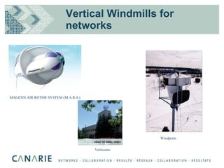 Vertical Windmills for networks MAGENN AIR ROTOR SYSTEM (M.A.R.S.) Windports Verticainc 