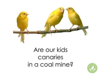 Are Our Kids Canaries in a Coal Mine?