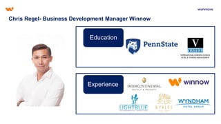 Chris Regel- Business Development Manager Winnow
Education
Experience
 