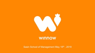 Sasin School of Management May 16th , 2019
 