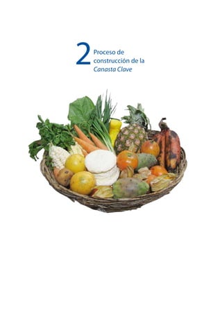 Canasta Local Alimentaria de Valor Estratégico para la
seguridad alimentaria y resistencia al cambio climático

Canasta CLAVE
Guía metodológica

2

Proceso de
construcción de la
Canasta Clave

13

 