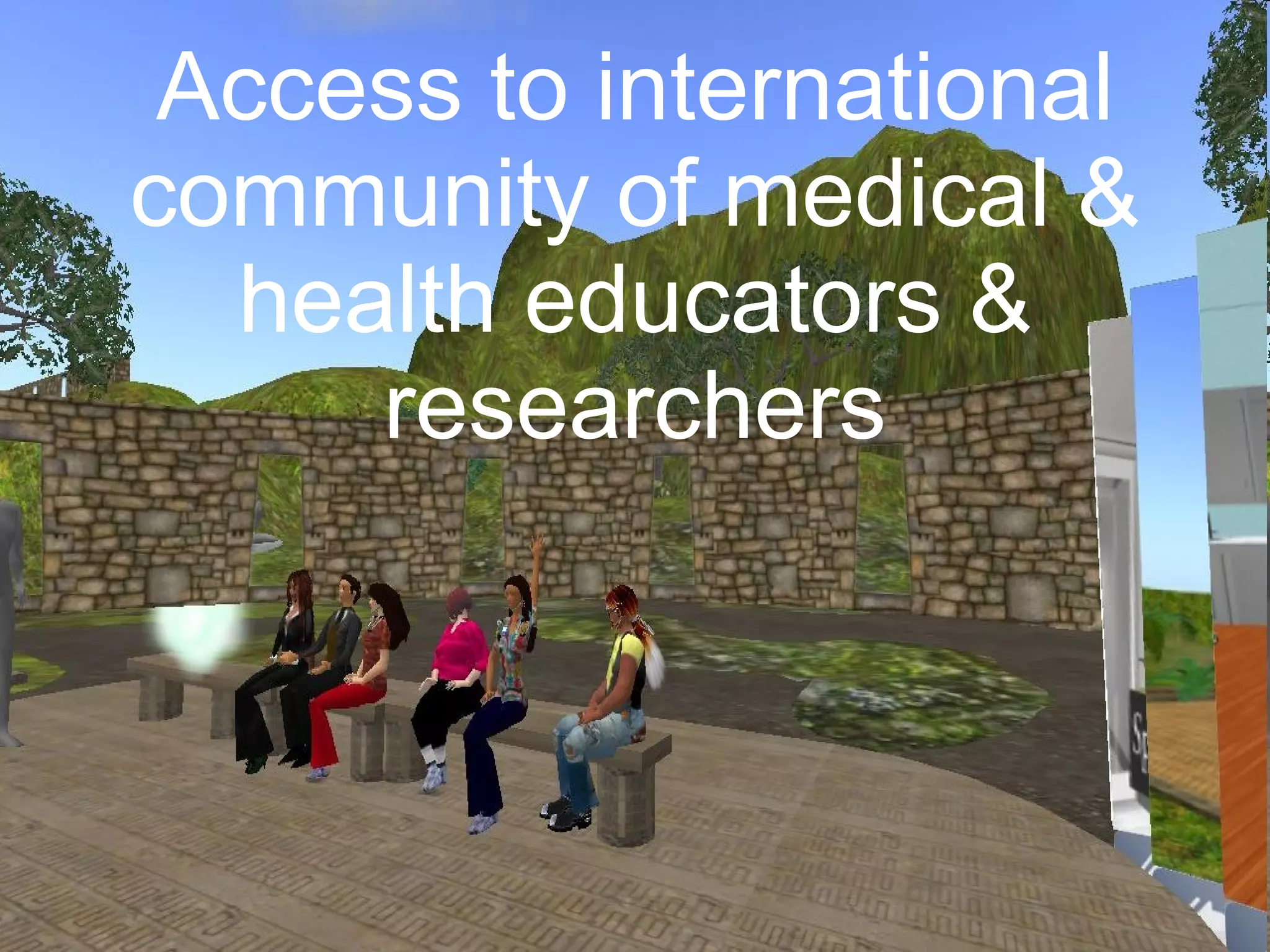 Access to international community of medical & health educators & researchers 