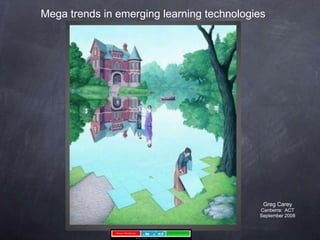 Mega trends in emerging learning technologies  Greg Carey Canberra:  ACT September 2008 