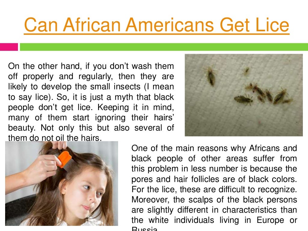 Can black people get lice