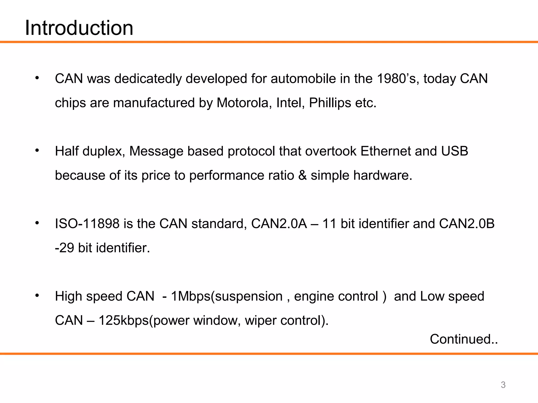 Controller area network (CAN bus) ppt | PPT