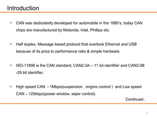 Controller area network (CAN bus) ppt | PPT