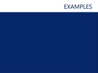 EXAMPLES
 