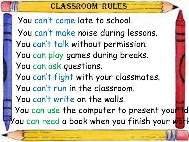 Resultado de imagen para can and can't grammar rules