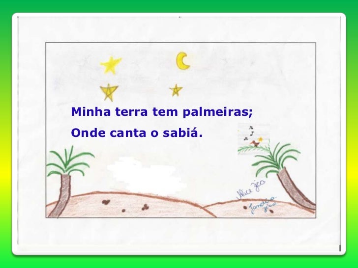No Poema Romantico Cancao Do Exilio O Elemento Espaço