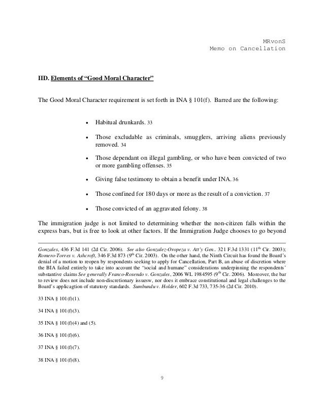 Cancellation of removal in immigration court