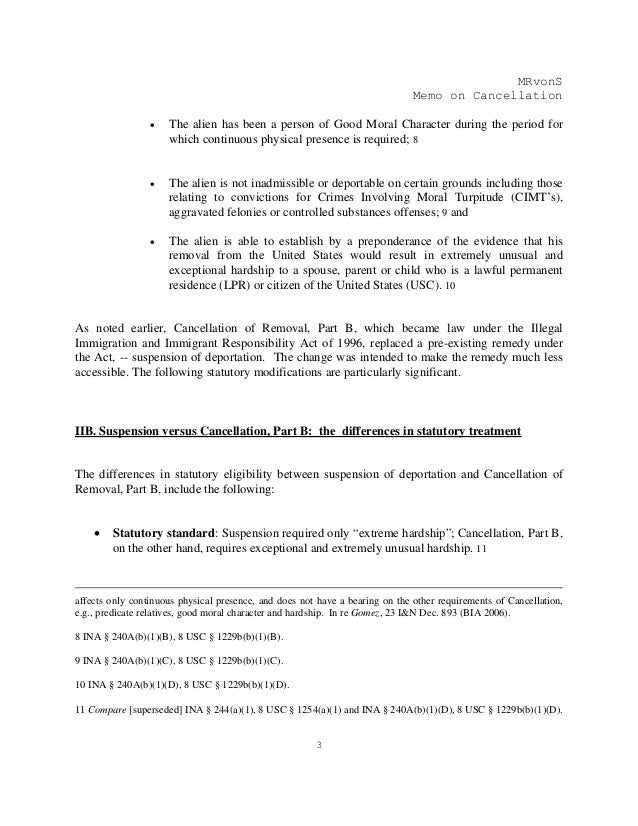 Cancellation of removal in immigration court Cancellation of removal in immigration court