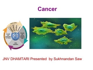 Cancer

JNV DHAMTARI Presented by Sukhnandan Saw

 