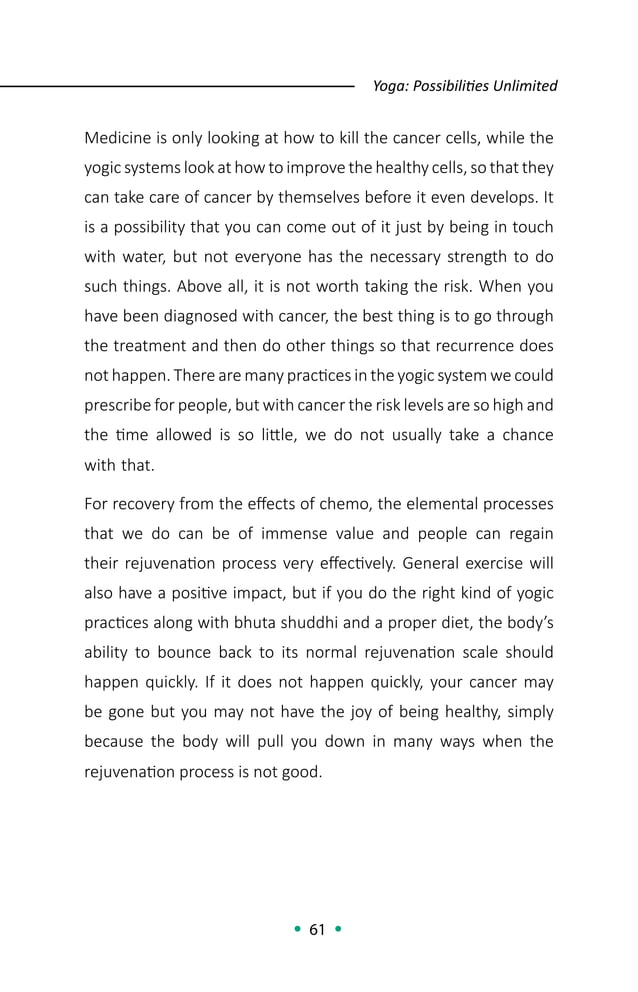 Cancer ayogicperspective by sadhguru