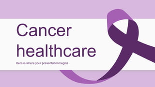 Cancer
healthcare
Here is where your presentation begins
 