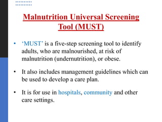 Comprehensive Nutrition Screening and Assessment in Cancer Care | PDF