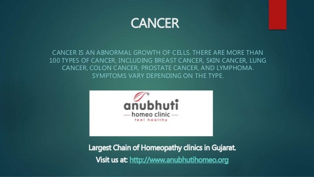 Cancer Types Of Cancer And Homeopathy Treatment