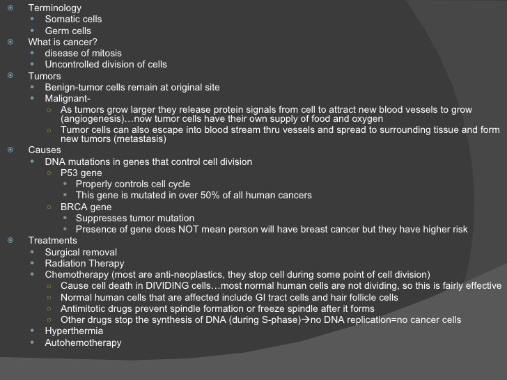 Cancer And Mitosis Biology Diagrams