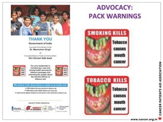 ADVOCACY:
PACK WARNINGS
 