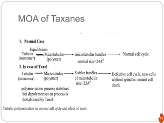 MOA of Taxanes
15
 