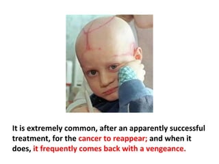 A study of ovarian cancer found that the risk
of developing leukemia after treatment with
chemotherapy increased 21-fold or 2,100%.
 