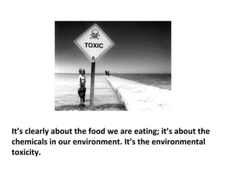 If you take animals in a lab with cancer and feed them
sugar, they die sooner. They need to be on a sugar-
free diet. No artificial sweeteners.
 