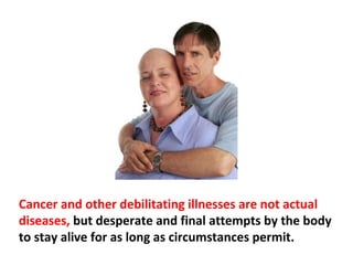 The body has twenty-five-thousand-year-old genetics
and doesn’t really have a mechanism for getting rid of a
lot of these chemicals—toxins, plastics, hydrocarbons,
and pesticides—that we now have in our bodies. We do
not have a tool for this.
 