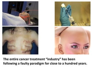 The Western Medical profession has been lying to
patients, telling them that when they have metastatic
cancer, their only chance of survival is a combination of
chemotherapy and radiation. But they know that once
cancer metastasizes, conventional treatment won’t do
 