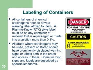 Cancer Causing Chemicals HSE Presentation HSE Formats.PPT