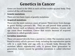 Cancer cell biology | PDF
