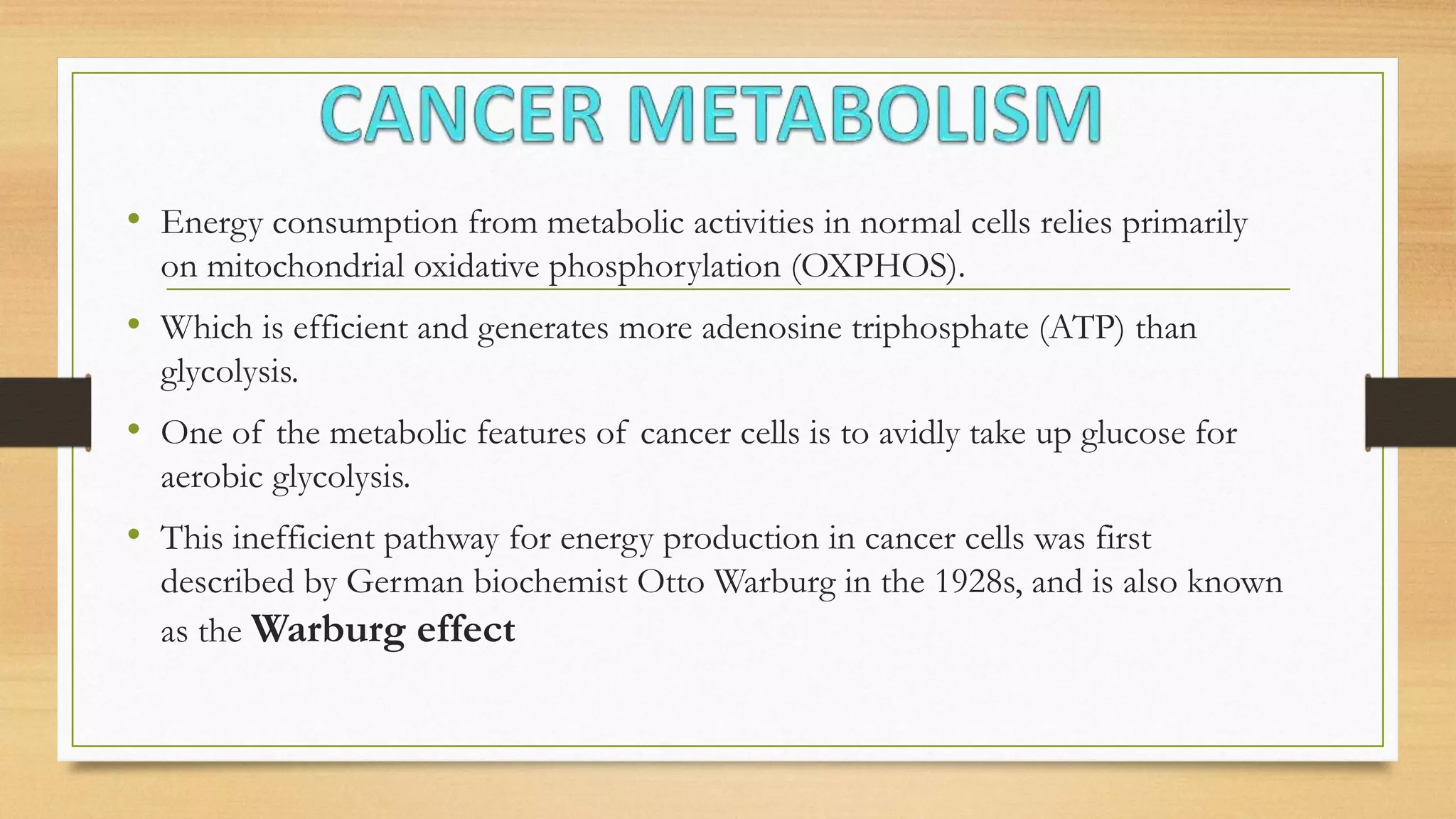 Cancer Cell Metabolism Pdf