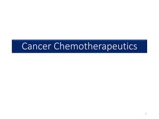 Cancer Chemotherapeutics
1
 