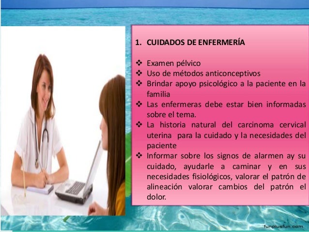 Cuidados De Enfermería En Mujeres Con Cáncer Cervicouterino