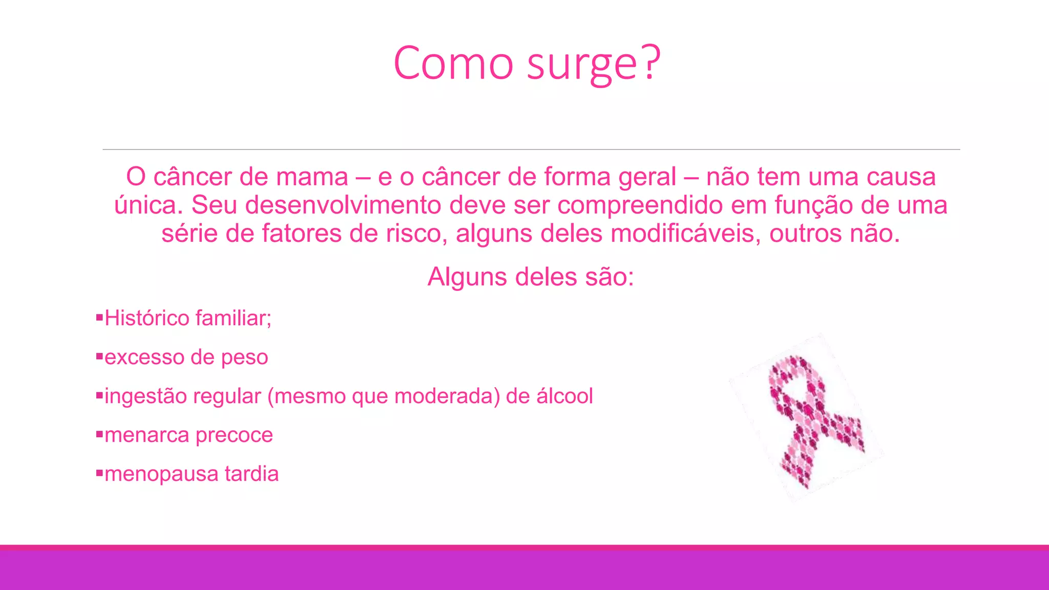 Outubro Rosa - Cancer de Mama | PPTX