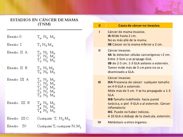 Estadios Cancer De Mama