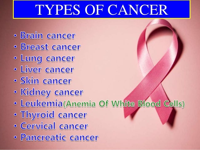 types of cancer ppt presentation