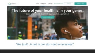 “the fault…is not in our stars but in ourselves”
 