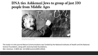 The study in in the journal Nature Communications was funded by the National Institutes of Health and the National
Science Foundation, along with several private foundations.
Nat. Commun. 5:4835 doi: 10.1038/ncomms5835 (2014).
 