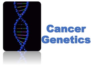 Cancer
Genetics
 