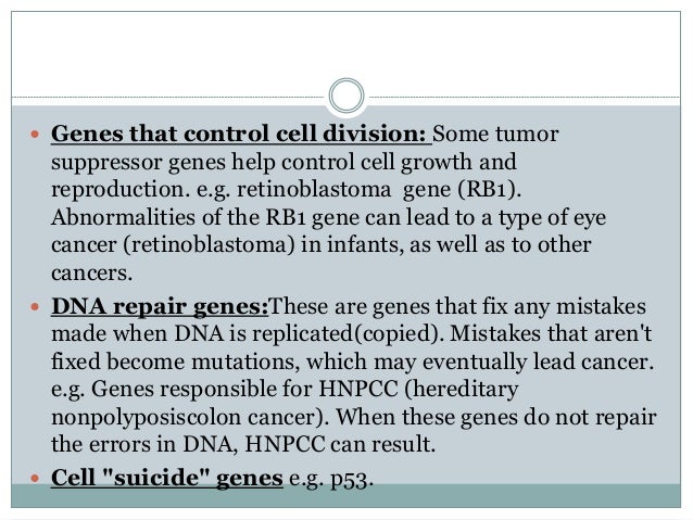 Cancer genetics