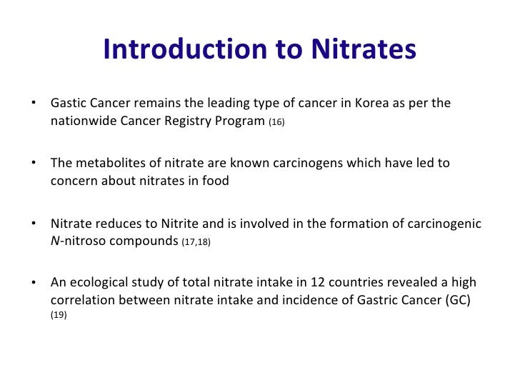 Nitrites, Nitrates, Antioxidants and Their Association with Gastric C…