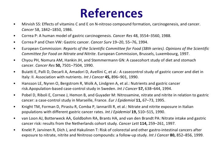 Nitrites, Nitrates, Antioxidants and Their Association ...