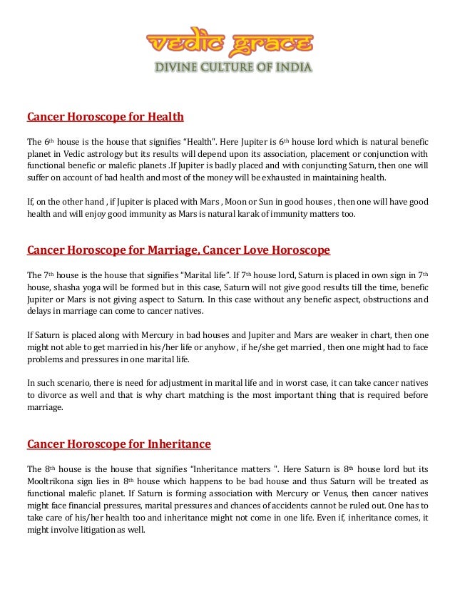 Cancer Horoscope Explained By Astrologer Vinayak Bhatt