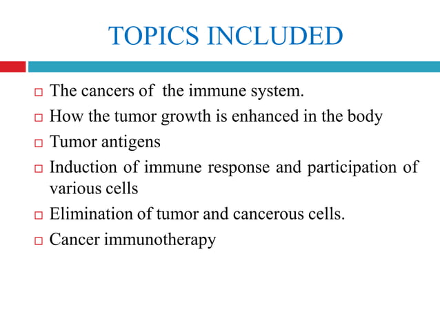 Cancer immunology | PPT