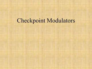 Checkpoint Modulators
 