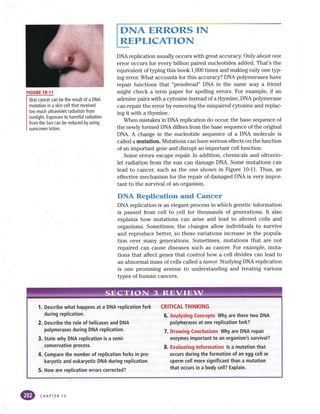 Cancer info in bio textbook