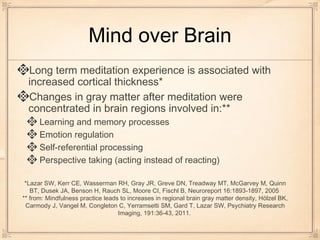 Vorlage: Cancer and Meditation Cancer and Meditation
